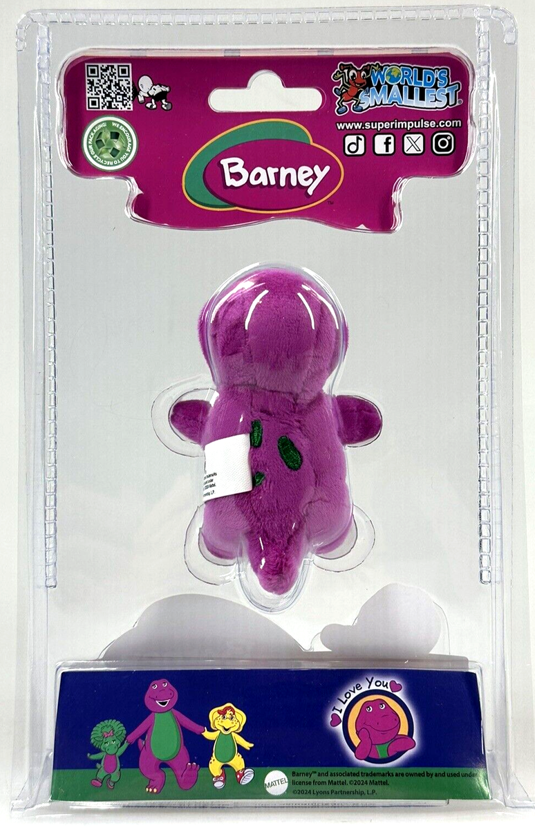 World's Smallest BARNEY The Purple Dinosaur Childs TV Stuffed