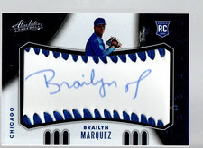 2021 Absolute Rookie Baseball Material Signature Blue #106 Brailyn Marquez 32/50