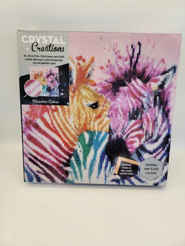 Crystal Creations Magical Unicorn Canvas Diamond Art Kids Craft Kit New 