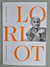 LORIOT Briefmarken Ersttagsausgabe zum 100. Geburtstag Vicco von Bülow