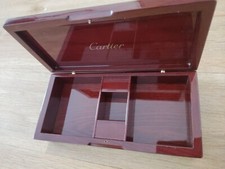 Cartier : Boîte montre en bois véritable Collection privée CPCP