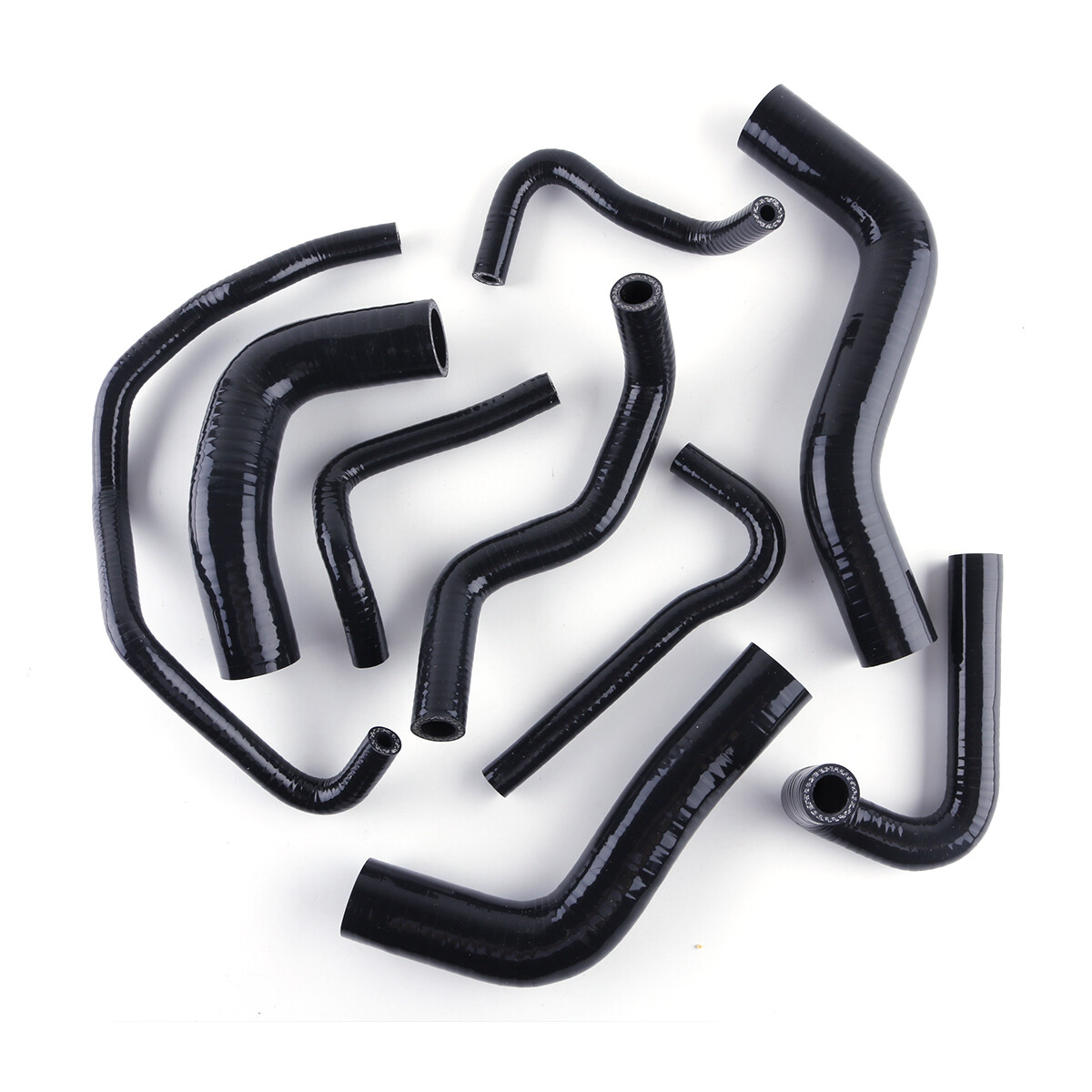 Black Radiator Cooling Heater Hose Kit for 8997 Mazda MX5 MX5 Miata