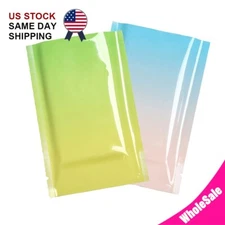 4CustomPrint Glossy Smell Proof Open Top Foil Mylar Bags for Food Storage