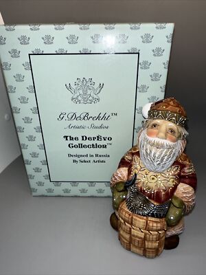 G. DE BREKHT THE DEREVO COLLECTION GIFT GIVERS SERIES BIRD KEEPER SANTA 2003