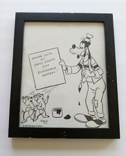 Vintage Picture Frame Wedding Invitation Disney Goofy Chipmunks 1984
