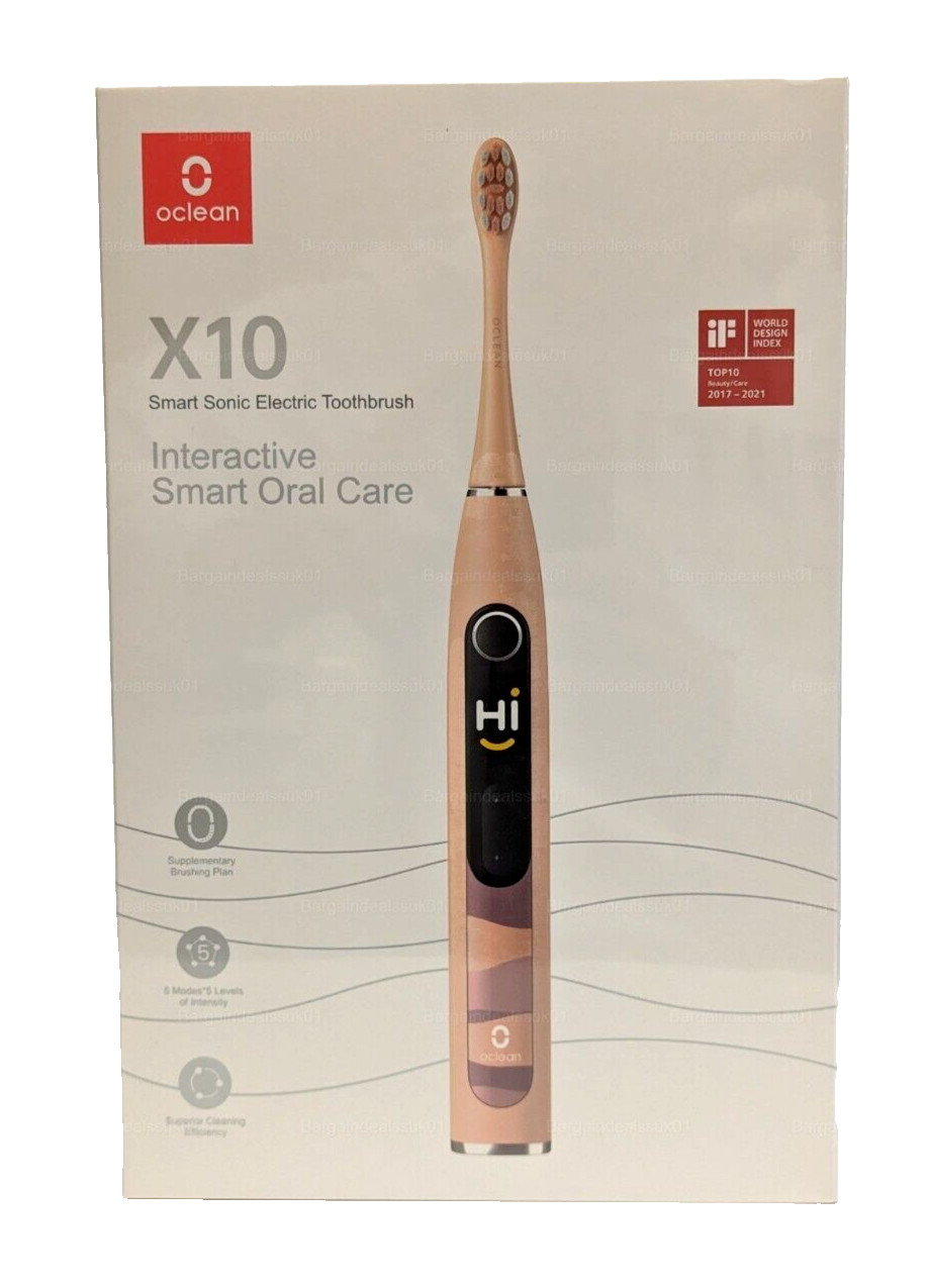 Oclean X10 Sonic Electric Toothbrush Smart Rechargeable Teeth Whitening Pink