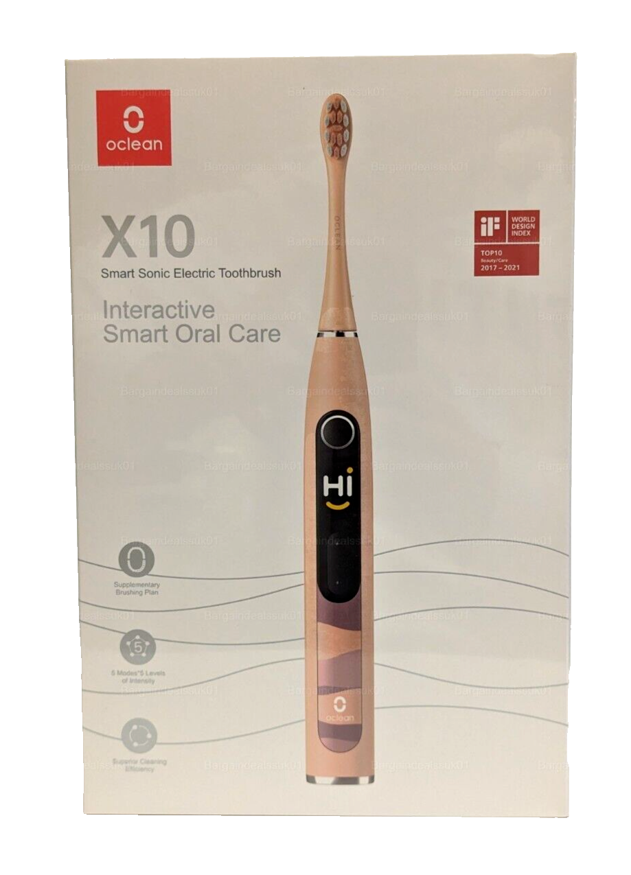 Oclean X10 Sonic Electric Toothbrush Smart Rechargeable Teeth Whitening Pink