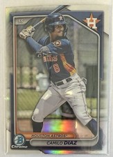 2024 Bowman Draft Baseball CHROME REFRACTOR #BDC-176 Camilo Diaz Houston Astros