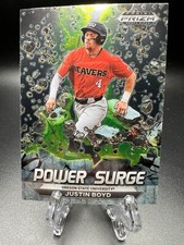 2022 Prizm Draft Picks Baseball Power Surge #PS-JB Justin Boyd