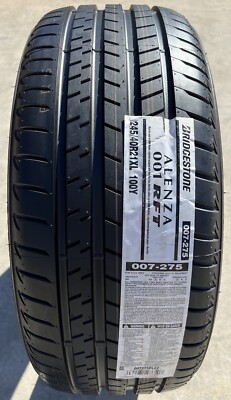 ONE BRAND NEW 245/40R21 100Y Bridgestone Alenza 001 Run Flat RFT