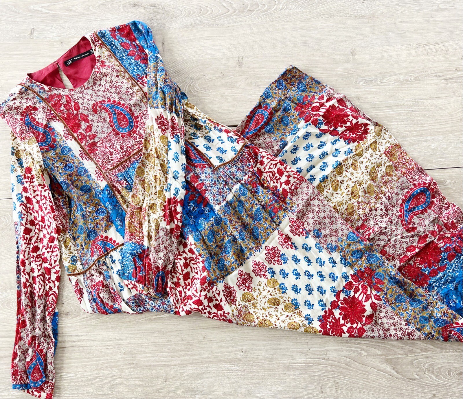 Zara Trafaluc Collection Patchwork Boho Floral Co… - image 4