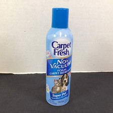 Vintage 1999 Carpet Fresh No Vacuum Foam Carpet Refresher Super Pet 10.5 oz New