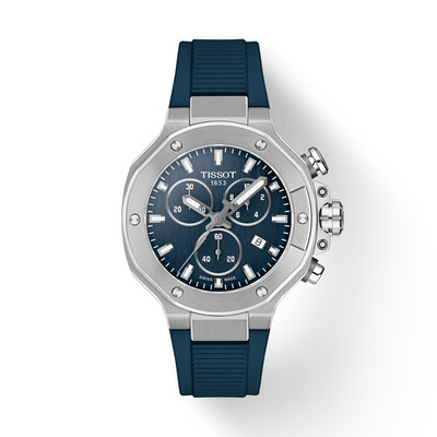 Tissot T-Race Powermatic 80 Quarz 38 mm blaues Zifferblatt Uhr...