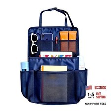 Car Seat Organizer with Compartment,Passenger Seat Organizer  Universal Black