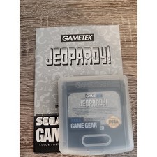 USED SEGA Jeopardy GAME GEAR WITH CASE & INSTRUCTION MANUAL