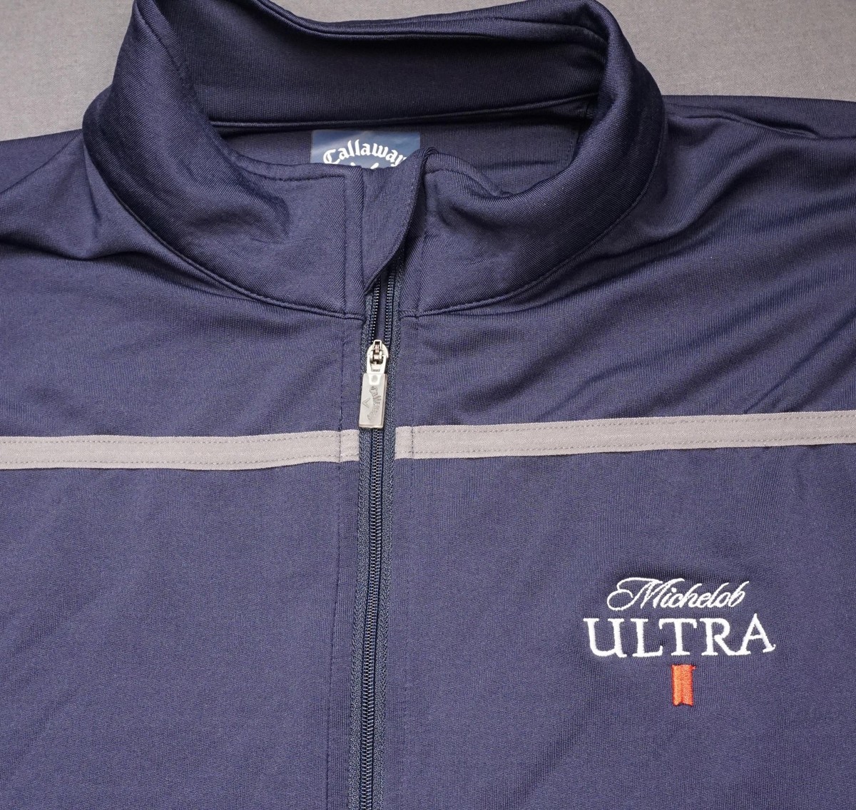 Michelob Ultra 1/4 Zip Mens Medium Blue Callaway Weather Series