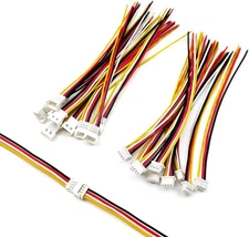 10 Pairs JST 1.25Mm 4 Pin Micro Electrical Male and Female Connector Plug with 1