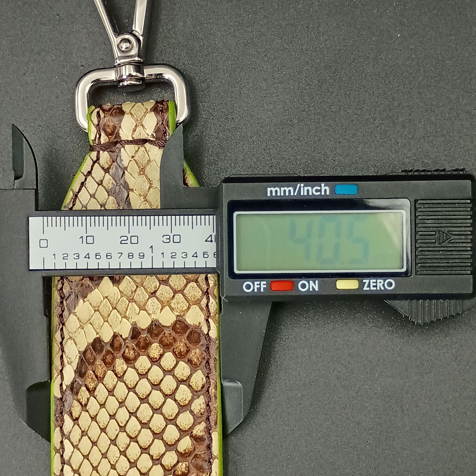 FENDI Shoulder Strap 90cm Python Snake Pattern Us… - image 8