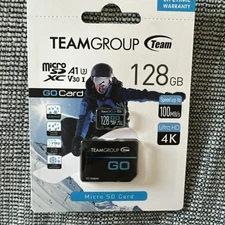 TEAMGROUP GO Micro SD Card 128GB - A1 U3 V30