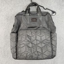 Steve Madden Backpack Large Black Quilted Nyl...