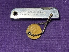 Custom BASSETT USA ‘76 Trim Trio Pocket Knife Multi-Tool ASM Conference 1 Cent