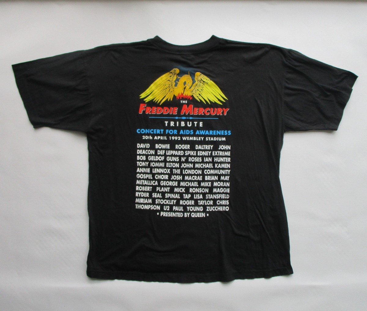 Queen Freddie Mercury Tribute Concert T-Shirt 1992 Wembley UK