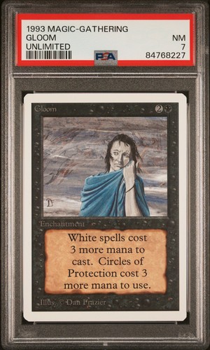 Gloom - Ilimitado - Casi Como Nuevo - PSA 7. POP 2. Más MTG en tienda.  - Imagen 1 de 2