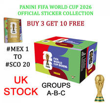 PANINI WORLD CUP 2026 STICKER COLLECTION - GROUP A - GROUP B - GROUP C