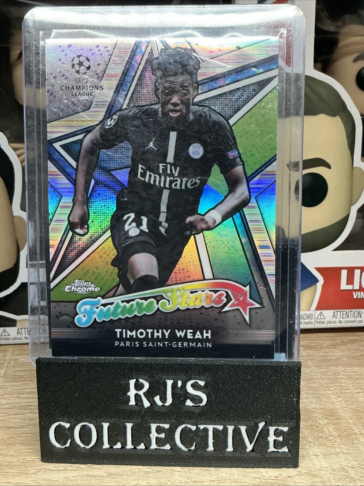 2018 Topps Chrome UCL Future Stars Timothy Weah USA