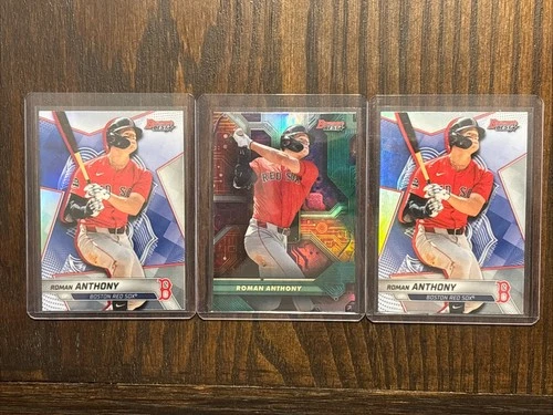 Red Sox Roman Anthony: 2025 Bowman’s Best 3-card Lot - Circuitry & 2 Refractors