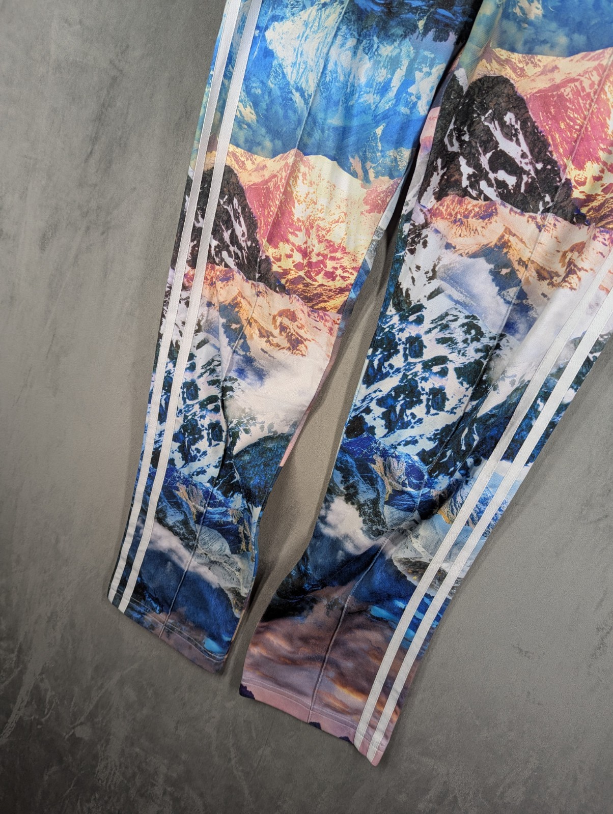 Rare Adidas Originals Mountain Clash Womens Track Pants Blue Firebird Size Uk 12 image 7