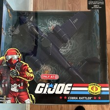 Hasbro G.I. Joe 25th Anniversary Cobra Rattler Fighter Plane with Wild...