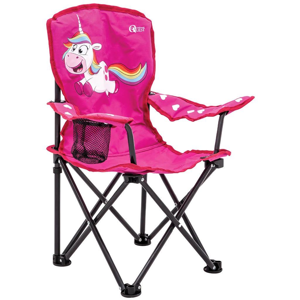 Caravan / Camping / Tent Foldaway Childs Chair - Unicorn Design