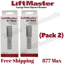 2 Pack LiftMaster 877MAX Garage Door Opener Keypad Remote Keyless Entry Wireless