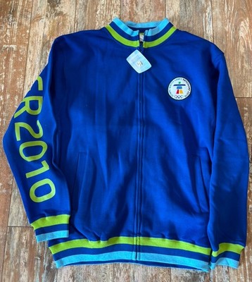 Canada Winter Olympic Vancouver  2010 Jacket Zip Mens M Green Blue Nos W/Tags