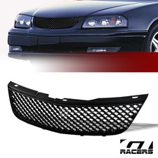 Matte Black For 2000-2005 Chevy Impala Luxury Mesh Front Bumper Grill Grille Abs Matte Black For 2000-2005 Chevy Impala Luxury Mesh Front Bumper Grill Grille Abs