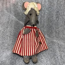 Vintage Christmas Gray Felt MOUSE