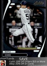 Ichiro 2022 Panini Absolute #100 Seattle Mariners