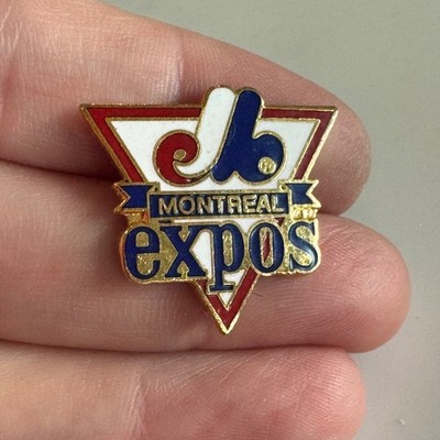 Vintage 1988 Montreal Expos Triangle Logo Enamel Lapel Pin MLB Peter David