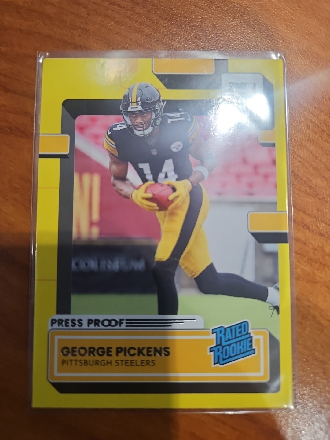 2022 Panini Donruss - Rated Rookie George Pickens #323 Press Proof Yellow (RC)