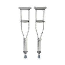 McKesson Aluminum Pediatric Underarm Crutches 4' to 4' 6" User Ht.