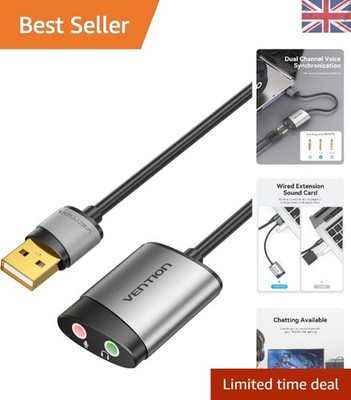 Tragbarer USB Audio Adapter - Hervorragender Klang & einfache Kompatibilität für alle Geräte