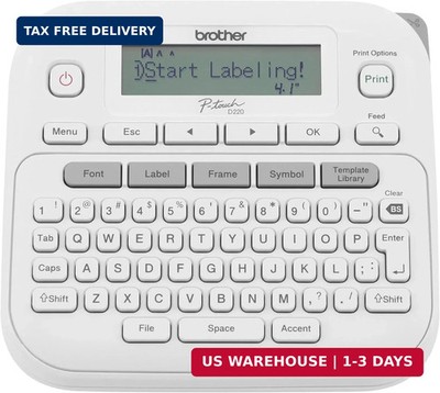 Brother P-Touch PTD220 Home/Office Everyday Label Maker | Prints TZe Label Tapes