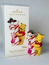 Hallmark Keepsake Ornament Baby  s First Christmas Winnie The Pooh  Piglet 2006