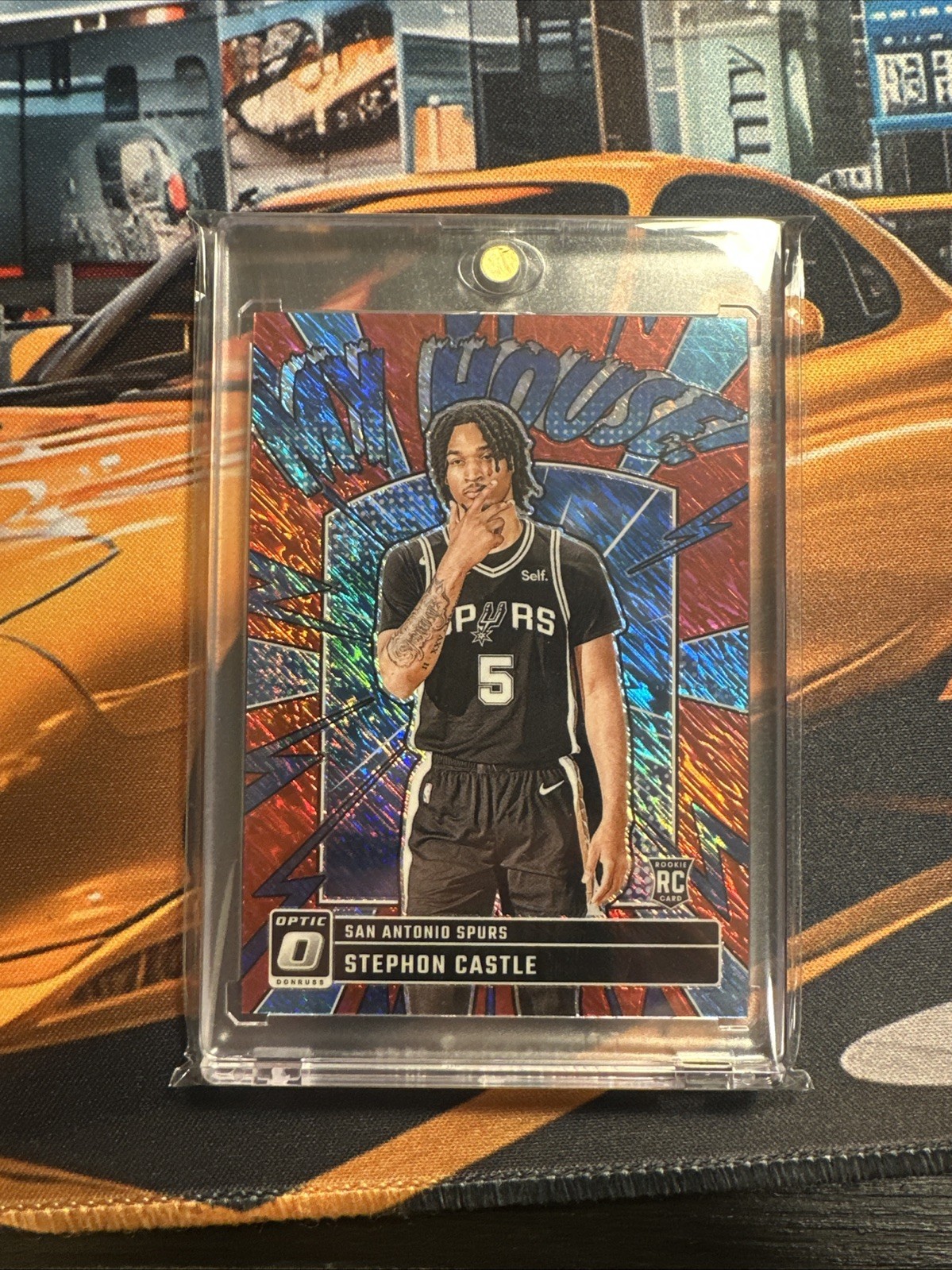 2024-25 Panini Optic -My House Stephon Castle #16 Red Shimmer Prizm /75 (RC)