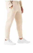 NWT Member's Mark Men's Drawcord Extra Warm Soft Sherpa Lined Jogger Oatmeal M