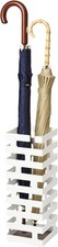 Yamazaki 2362 Brick Umbrella Stand White Steel Square Minimalist 43cm - DENTED