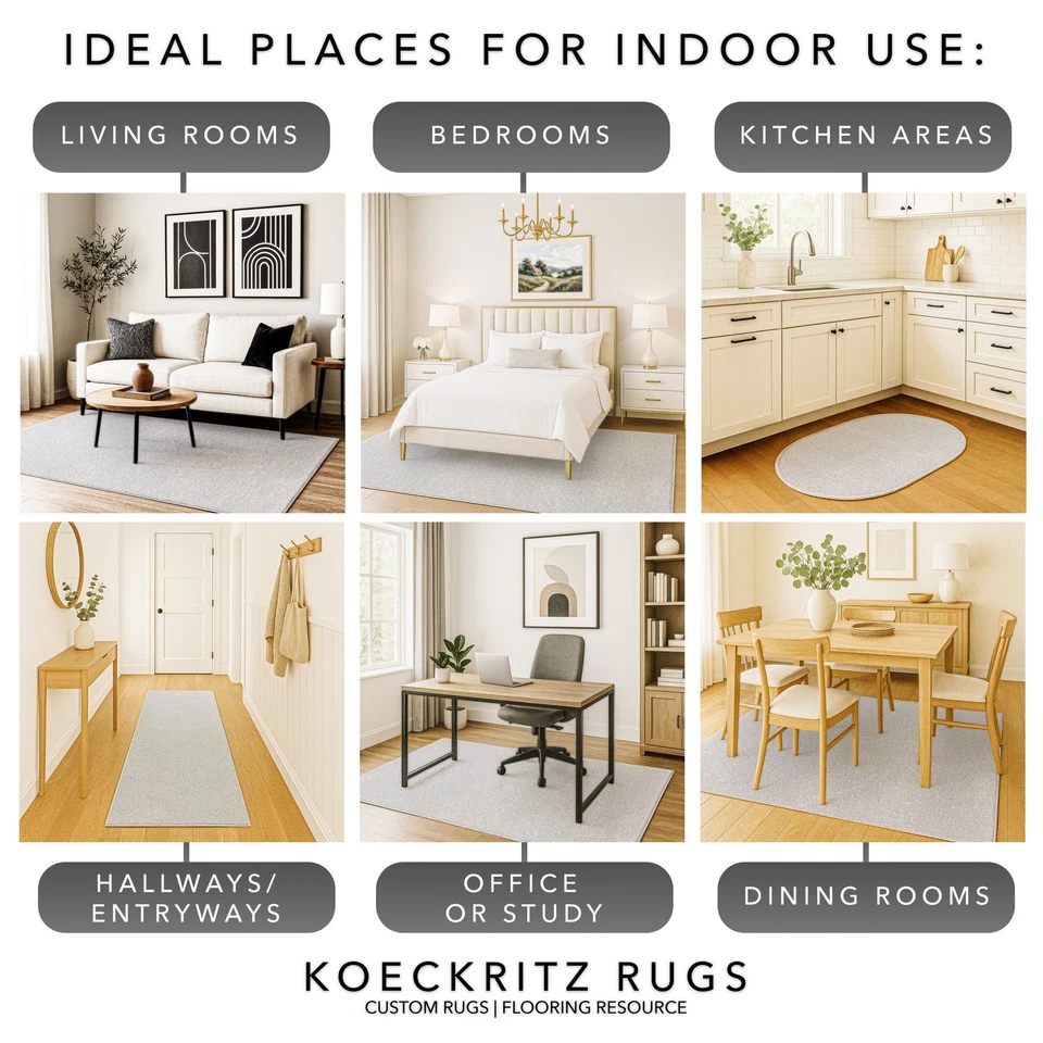 Koeckritz Modern Soft Silver Area Rug - for Living Rooms, Bedrooms & Home Décor - Image 4 of 4