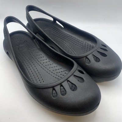 Crocs Kadee Ballet Flats Round Toe Black 112215-060 Women's Size 9