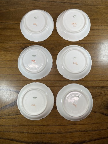Set Of 6 Jean Pouyat 1906 Haviland Limoges Blackberry Coupe Bowl Scalloped 5” - Picture 4 of 10
